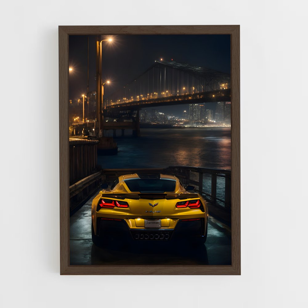 Poster Corvette sur le Pont – affiche Chevrolet (vue 5)